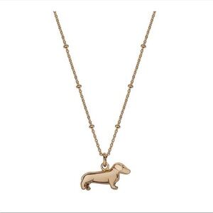 LC Lauren Conrad Gold Dachshund Pendant Necklace